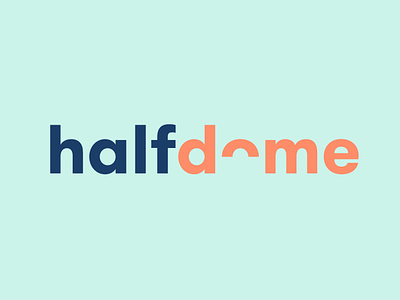 Half Dome brand brand identity branding icon identity illustration logo logo design logotype strategy typography