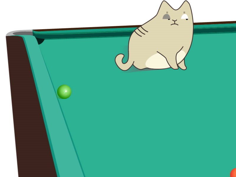 Cat（Two） animation ball cat gif