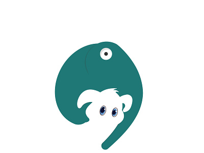 Elephent Dog art branding design flat illustration logo logodesign minimal typography vector