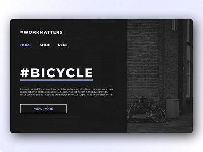 Bicycle Landing Page app bicycle clean colors dribbble landingpage minimal rent ui uidesign uidesigns uiux ux uxdesign uxdesigns webdesign website website builder website concept website design