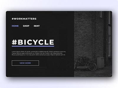 Bicycle Landing Page