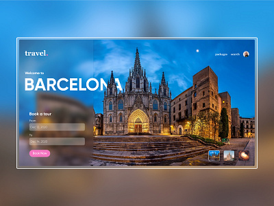 Travel Landing Page Concept