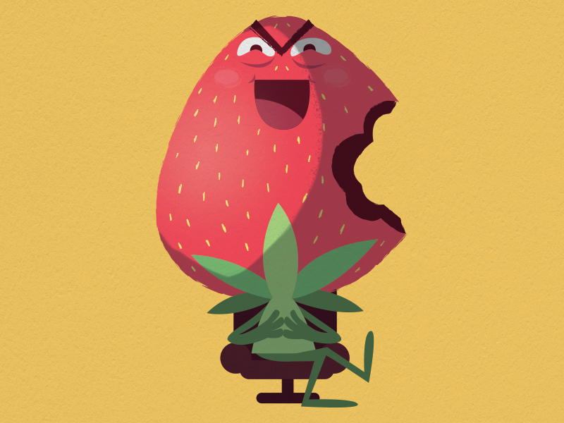 Evil Strawberry by Gaspart on Dribbble