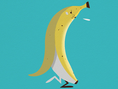 Banana spit banana bananasplit fruit gaspart illustration series spit