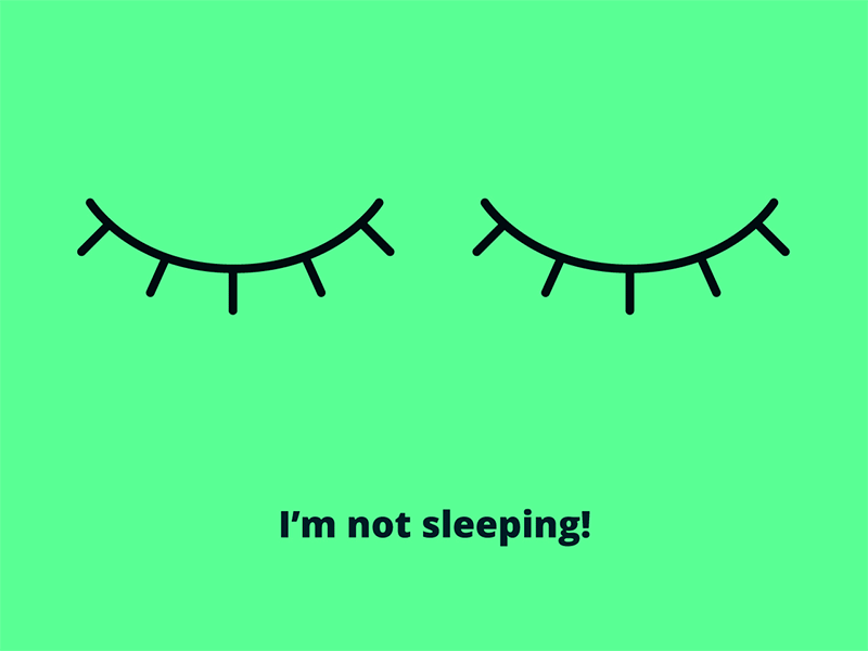 Good Night Everyone! 🌙 character contrast eyes flat fluorescent gif luminous sleep vector