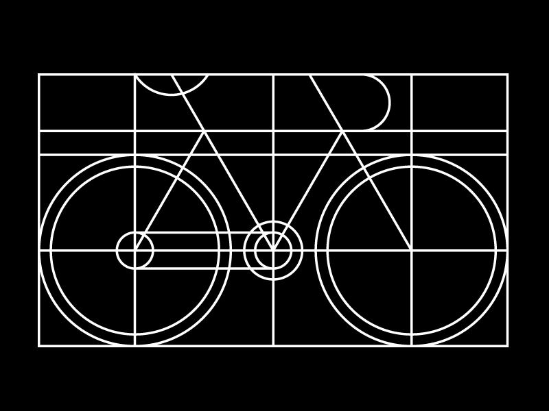 Bike Geometry Wireframe