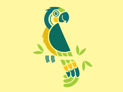 Macaw amazon bird geometric macaw parrot tee shirt