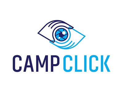 Camp Click Logo identity logo logo design mark photographer photography