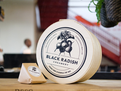 Black Radish Creamery Cheese branding logo mark packaging