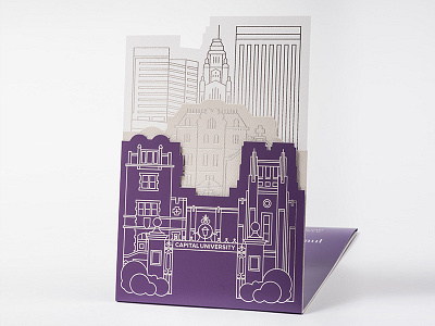 Capital University President Inauguration Invite illustration invitation design print