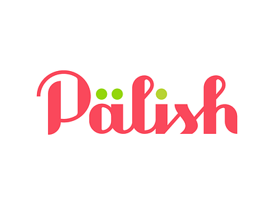 Palish Custom Wordmark custom type wordmark