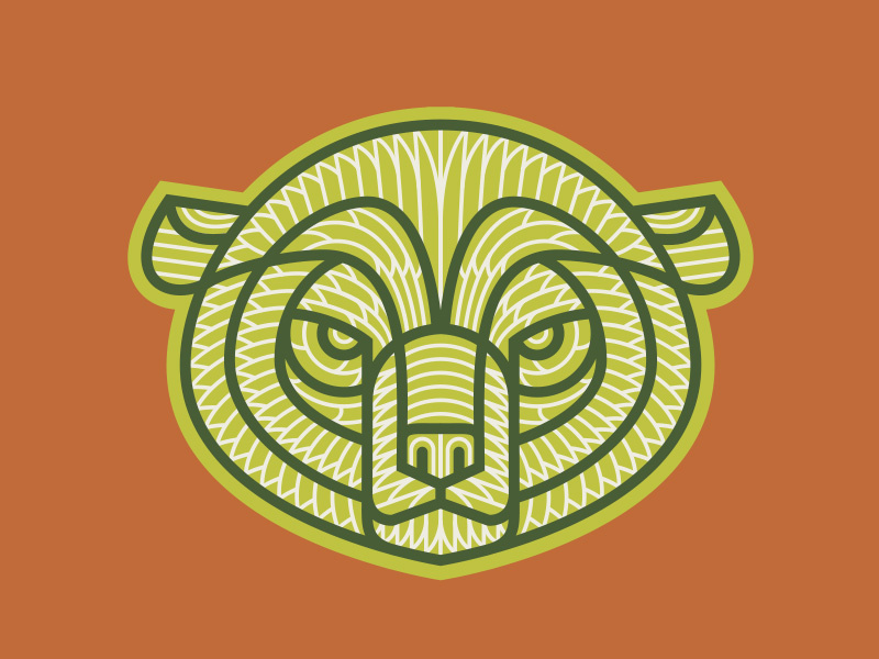 Rejected Logo for The Growlery Beer Co. patch outdoors logo illustration grizzly craft canada brewery beer bear badge alberta