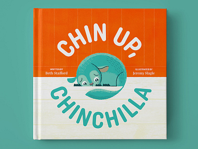 Chin Up, Chinchilla, book cover adobe book childrens book chin up chinchilla chinchilla cover custom brushes illustration illutrator