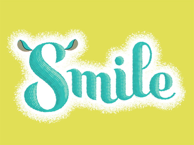 Chinchilla Smiles custom script illustrator adobe retro supply retro supply co texture kickstarter