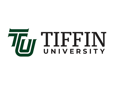 Tiffin University Logo green logo monogram tiffin university