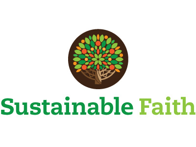 Sustainable Faith logo fruit leaves logo tree