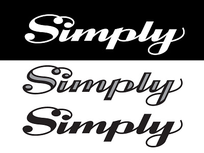 Simply type custom logo photographer type