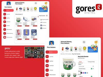 GORES DIGITAL branding logo ui