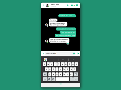 Direct Messaging DailyUI#013 app app design daily ui dailyui dailyui013 design ui