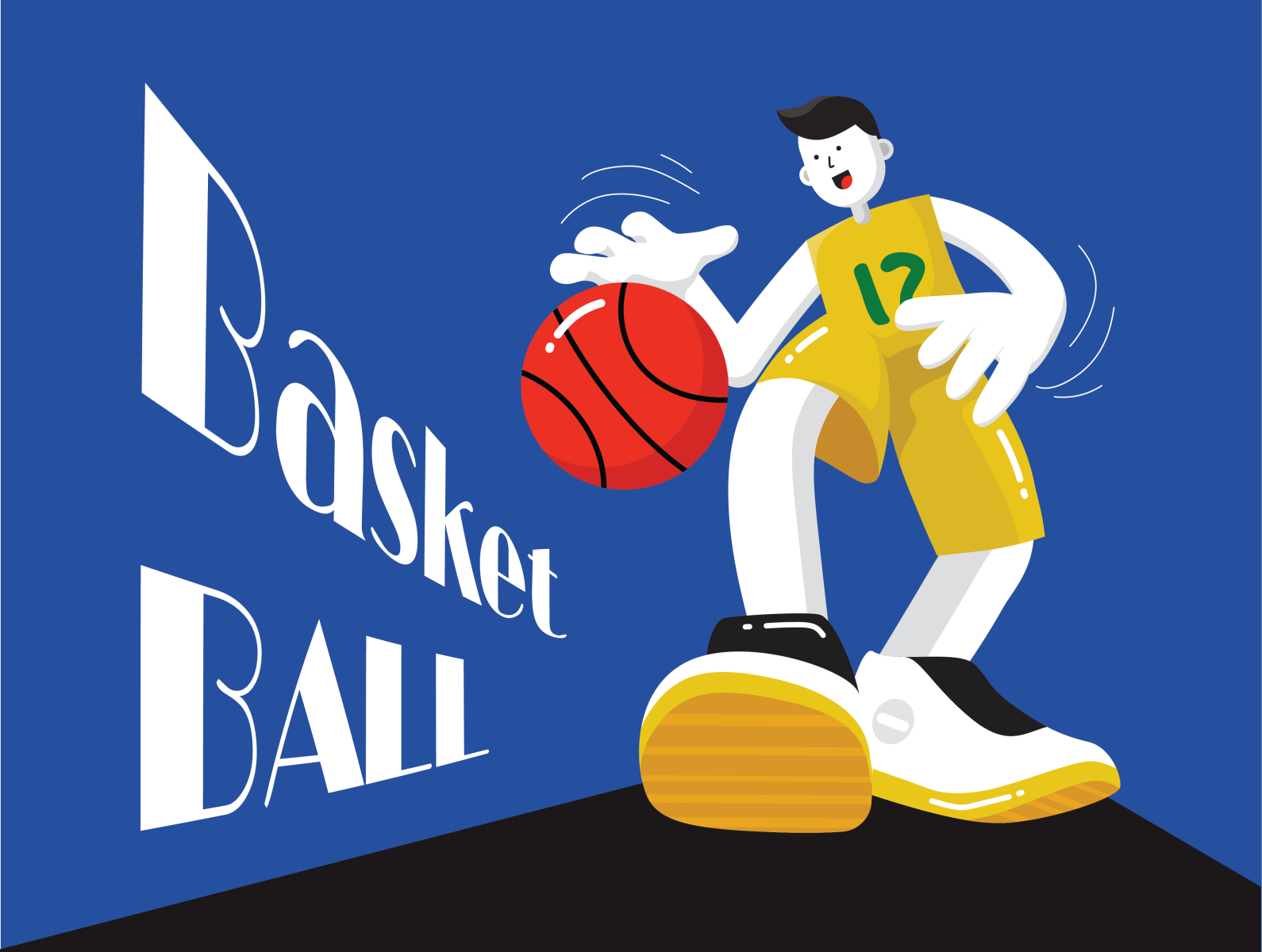 Basketball players by The pompam on Dribbble