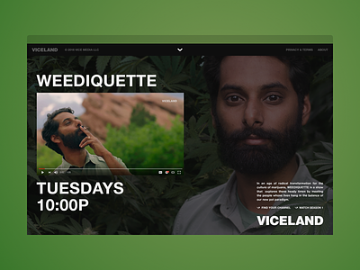 VICELAND - ISMOKEWEED.COM layout stink studios tv show vice viceland web website weed weediquette