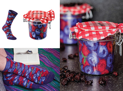 jar socks design black berry design gift pattern design pattern for socks present product product design socks