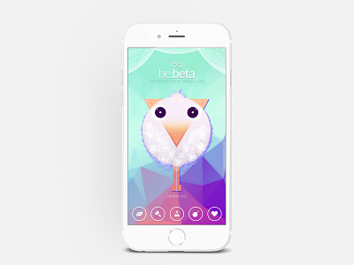 playing around-the for ever beta app beta concept fontawesome iphone landing screen sheep triangulate