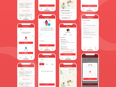 Blood Donation App design donation experience design interface mobile mobile app design mobile design mobile ui ui uiux user interface design
