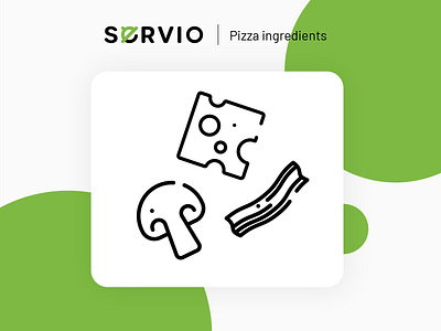 Servio icons app branding design dining dinner eating food icon icons icons set illustration ingredient ingredients pizza restaurant ui web