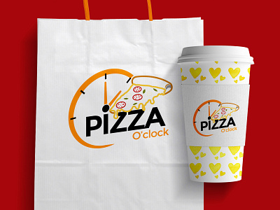 pizza cup branding design graphic design illustration logo pizza logo vector