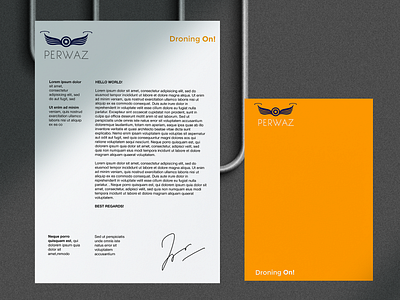 Perwaz Letterhead branding graphic design illustration