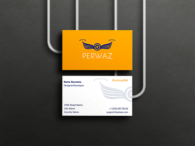 Perwaz Business Card branding business card graphic design illustration