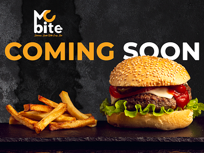 Mc_Bite Banner billboard branding burgerbanner comingsoonbanner design graphic design