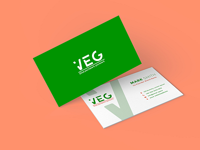 i_veg Business card branding business card design graphic design graphic designer illustration logo typography vector visiting card