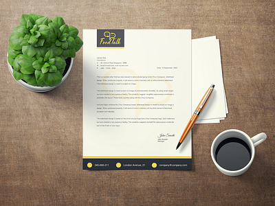 FoodTalk Letterhead branding design food cafe logo foodlogo graphic design graphic designer illustration letterhead logo typography vector