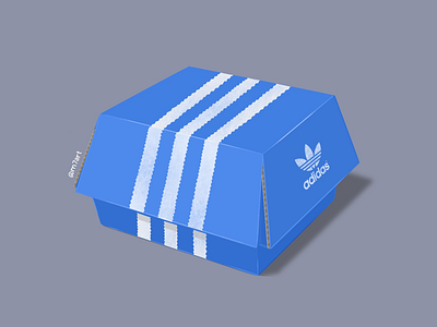 Adidas box art procreate illustrator