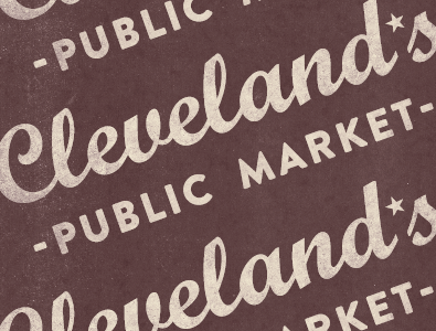 Cleveland's Public Market cleveland distress typography vintage
