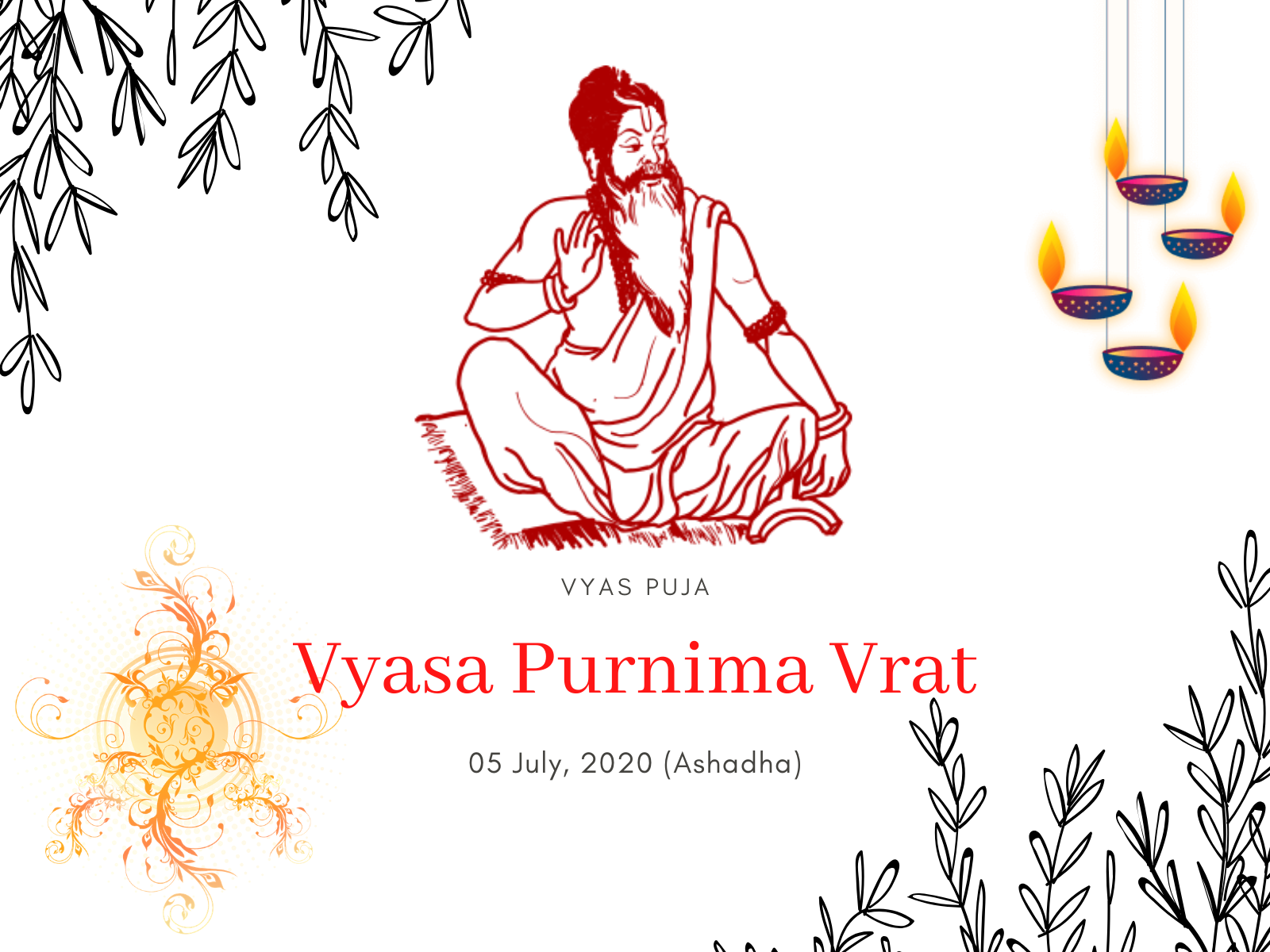 Vyasa Purnima Vrat by Aaru Garg on Dribbble