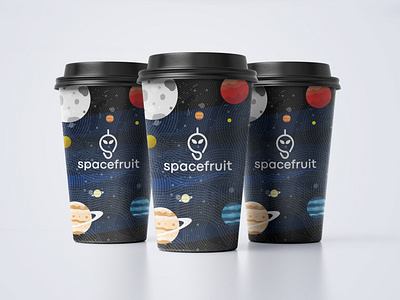 Spacefruit branding creativelogo design elegantlogo logo logodesign luxurylogo minimal mockup design unique logo