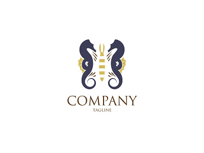 Seahorse branding creativelogo elegant logo elegantlogo heraldic heraldy logodesign luxurylogo mascotlogo mockup design unique logo