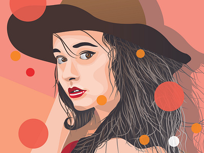 Cowboy Girl branding design designs digital illustration digitalart girl illustration photography vector illustration vectorart vexelart woman portrait