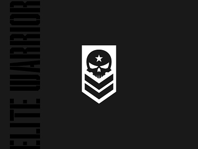 Elite Warrior art brand branding cod identity logo military skull skulls symbol