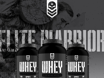 elite warrior branding packaging branding cod design identity logo military packaging protein supplements