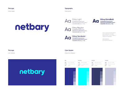 netbary brand branding design guide idenity logo logotype medical style tech