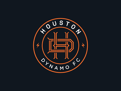 Houston Dynamo Rebrand badge branding dynamo football houston identity logo mls rebrand soccer texas