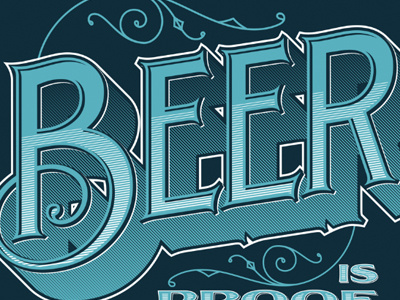 Beer art beer design lettering type typography