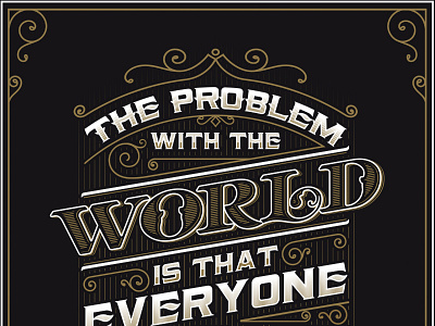 The Problem With The World- Beer Poster