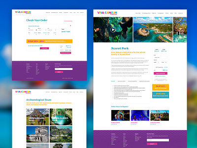 Viva Cancun Tours Responsive Site design hero landing page layout page responsive travel ui vacation web website