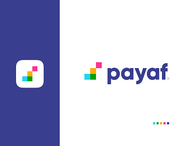 Payaf app branding design icon identity illustration ladder logo mark pay steps typography vector website