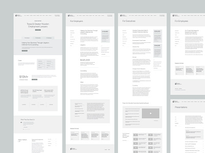 Website Wireframes